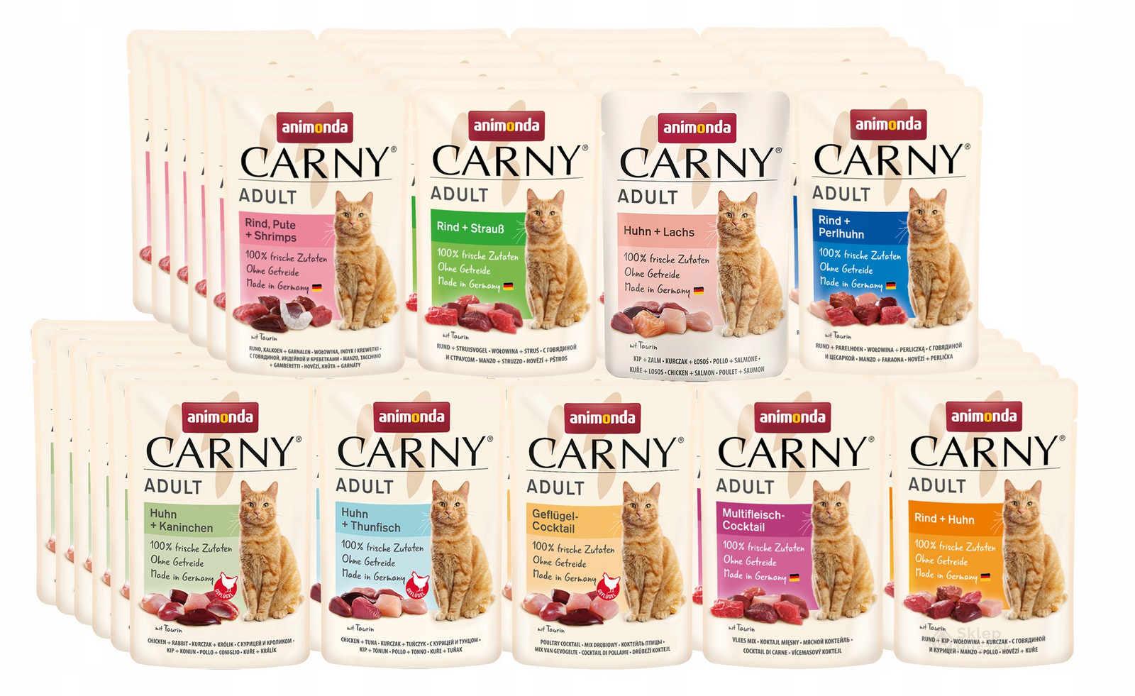 Animonda Kočka Carny Adult mix chutí Set 54x85g