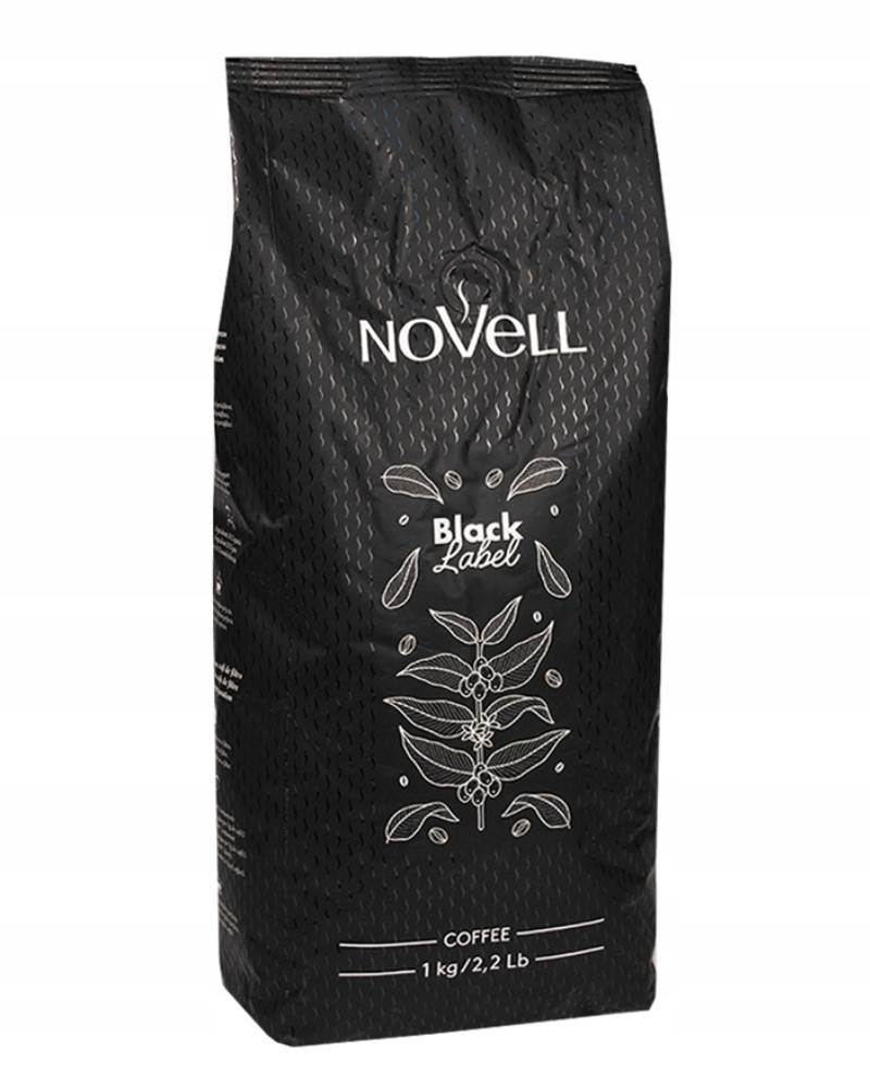 Káva zrnková Novell Black Label 1 kg Dárek videokniha