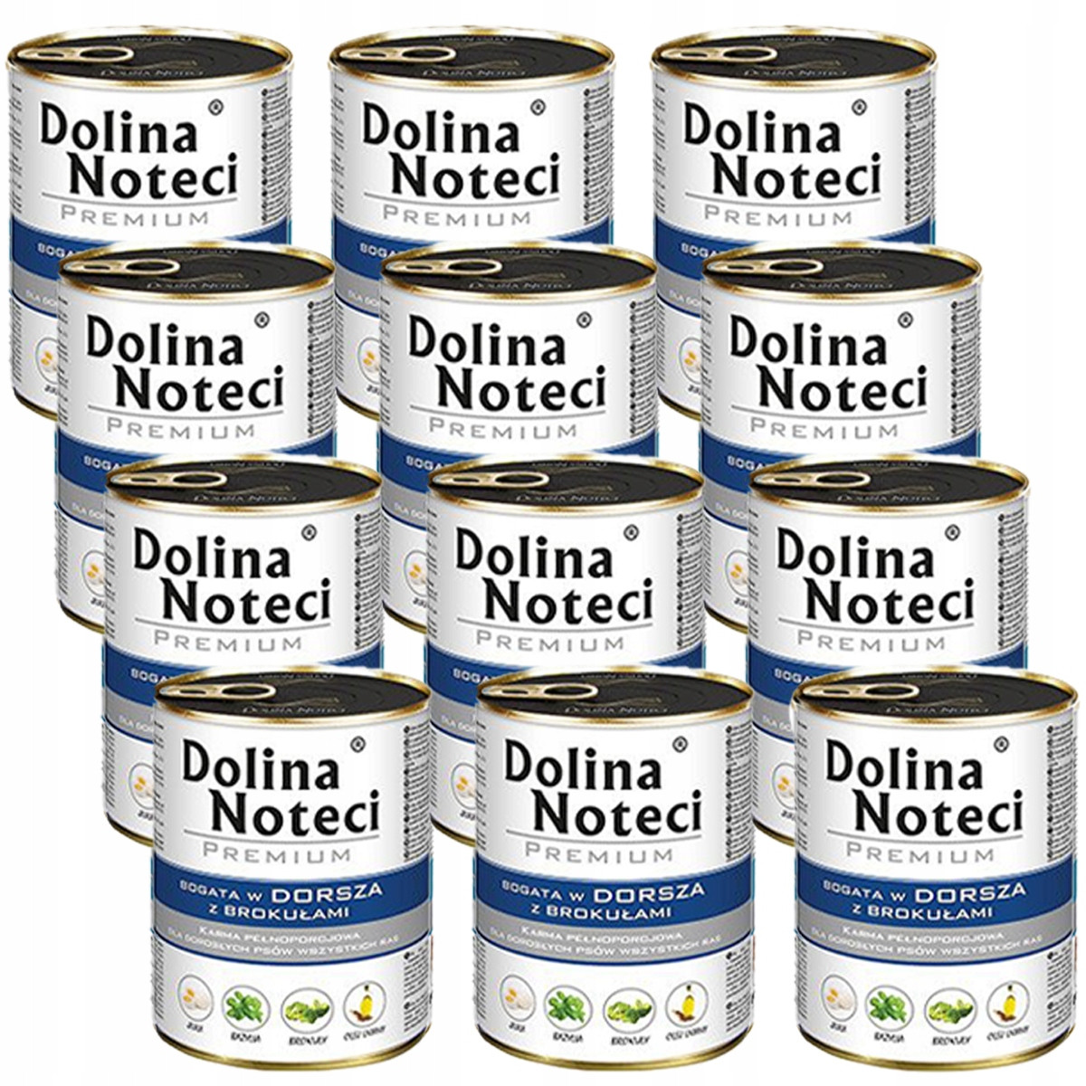 Dolina Noteci Premium 12  x 800 g - treska s brokolicí