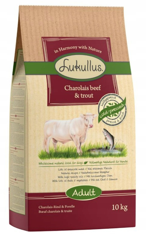 Lukullus charolaiské hovězí & pstruh - 10 kg