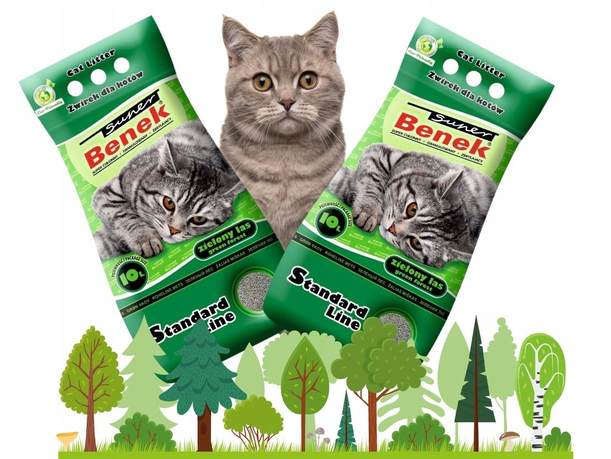 Benek Super zelený les - 10 l (cca 8 kg)