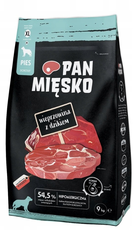 Pan Mięsko XL vepřové s divočákem - Výhodné balení: 2 x 9 kg