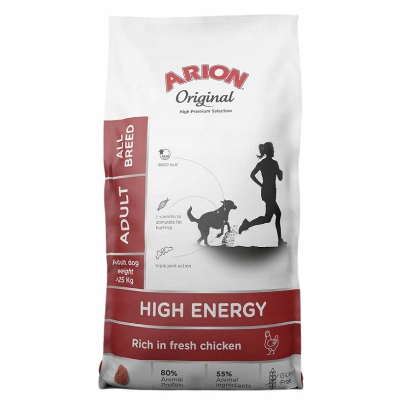 Arion Original High Energy All Breeds kuřecí - 12 kg