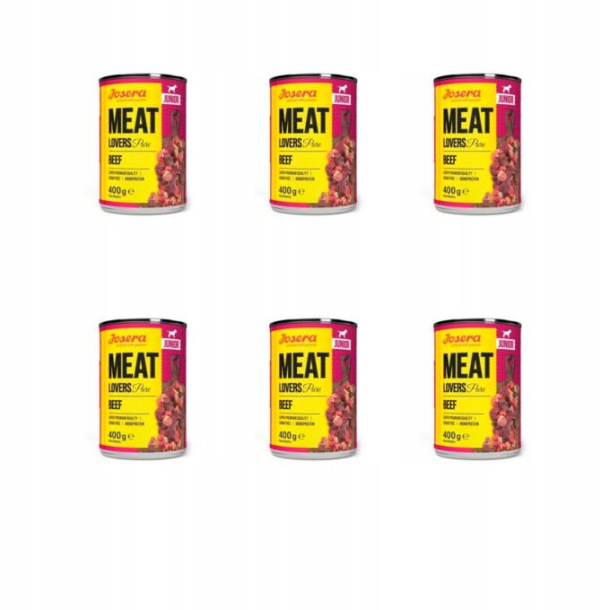 Josera Meat Lovers Junior Menu 6 ks (6 x 400 g) - hovězí