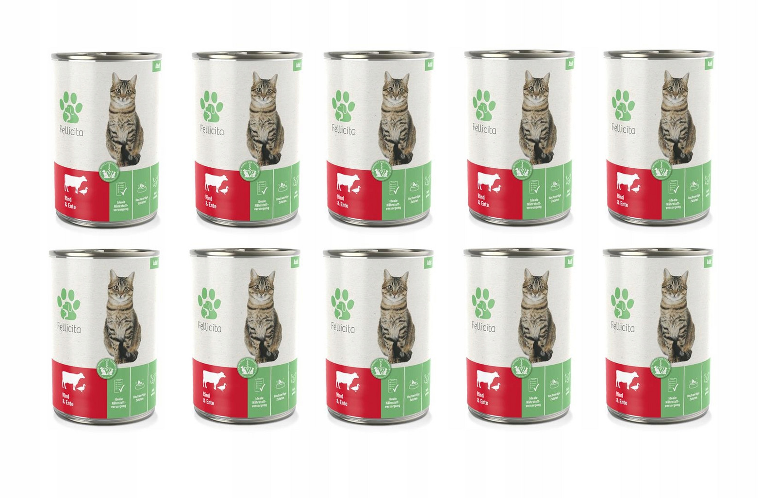 Fellicita Cat hovězí s kachnou 10x400g pro kočky