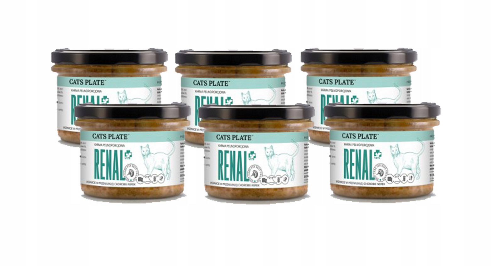 Cats Plate Vet Renal hovězí onemocnění ledvin 6x180g