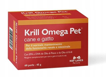 Krill Omega Pet Cane a Gatto 60 čepic Nbf Lanes .