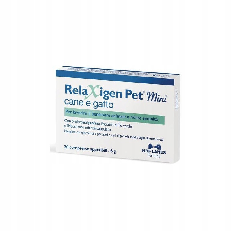 Relaxigen Pet mini Cane e Gatto Nbf Lanes 20 tablet Klid vaší Kočky