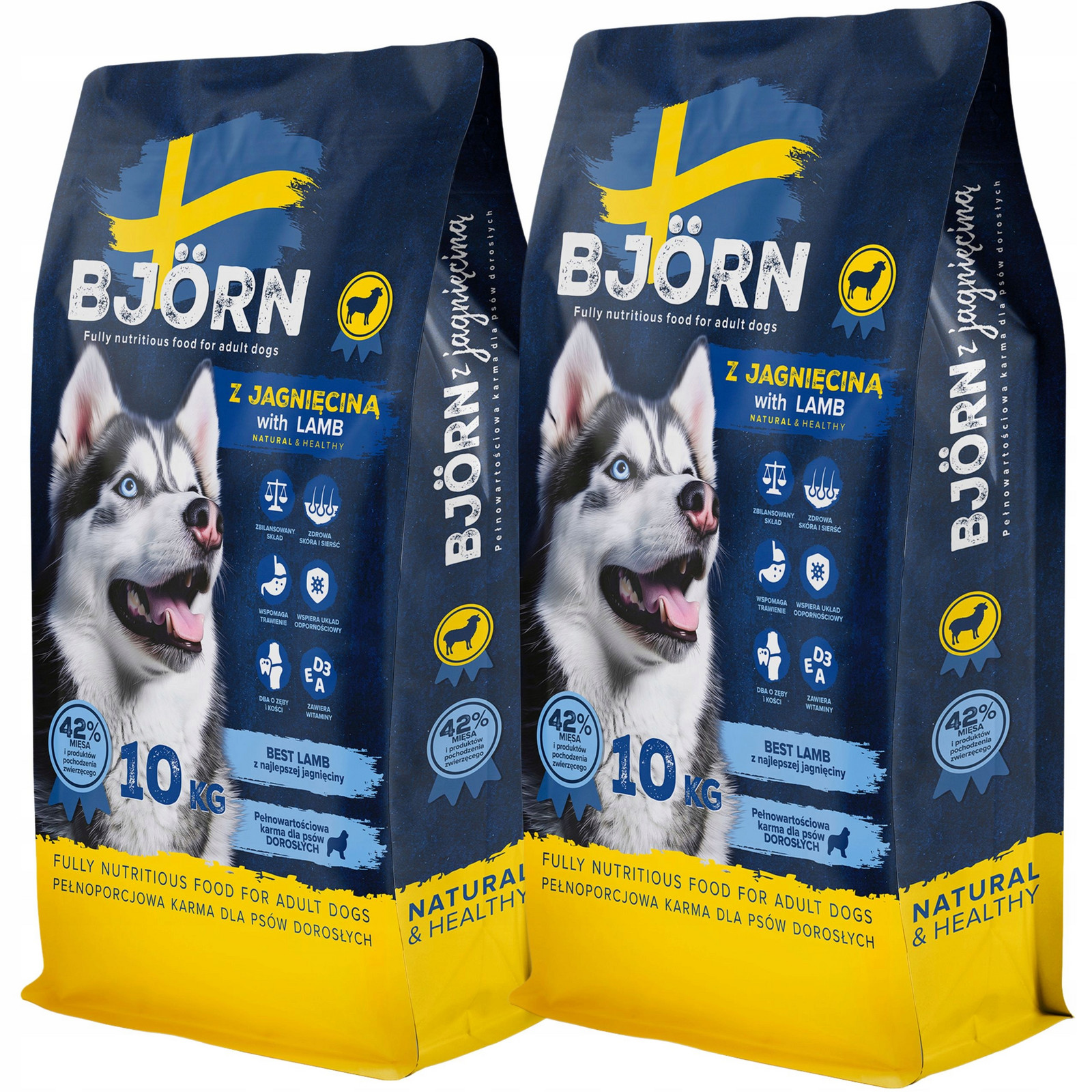 Suché Krmivo pro psa s jehněčím masem 42% Maso Premium Adult Bjorn 20 kg