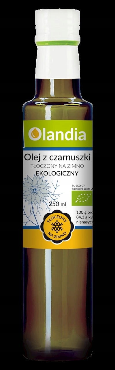 Černý Olej Lisovaný Za Studena Bio 250 ml Olandia