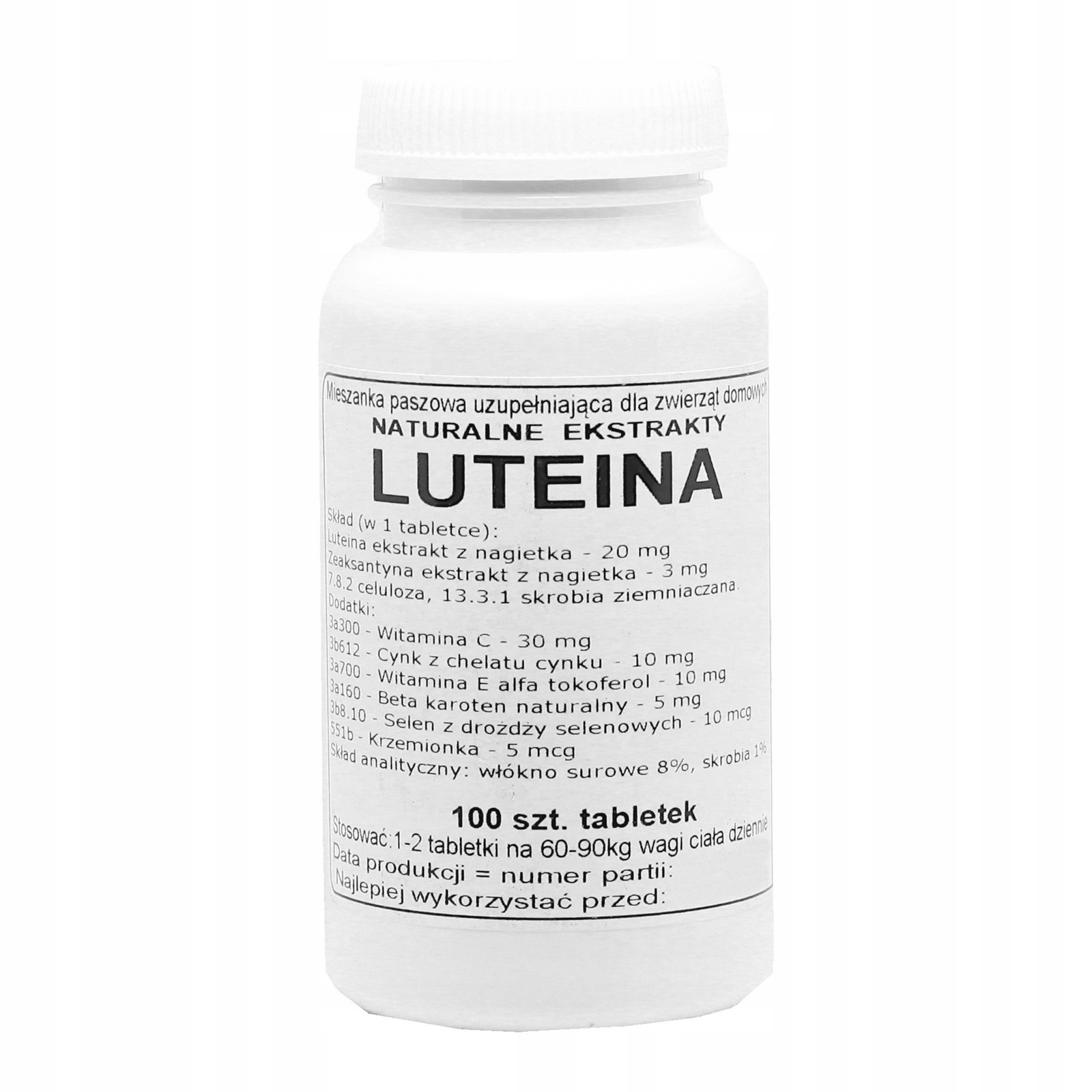Lutein 20mg Dávkování zrak na oči Podkowa