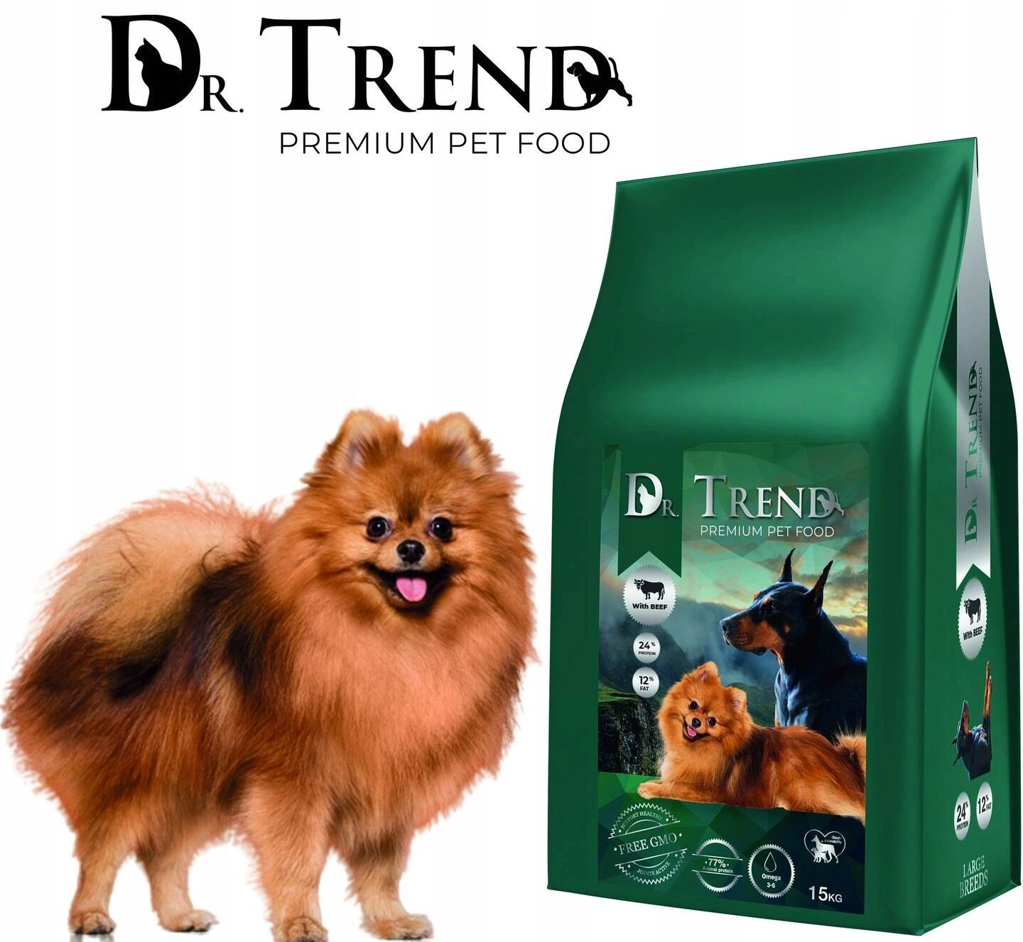 Dr. Trend Premium suché krmivo pro psy malých plemen 15 kg