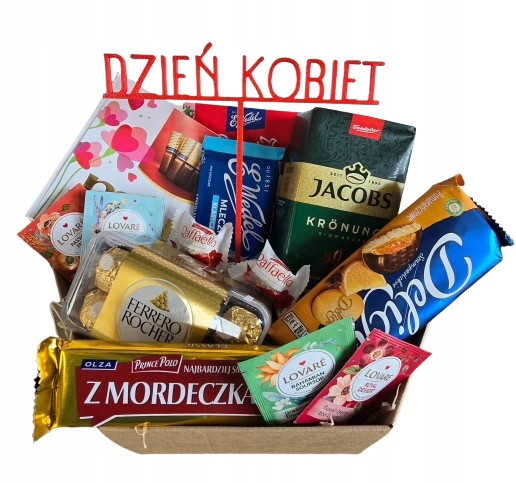 Dárek Den Žen Dárkový koš Velká sada sladkostí XXL