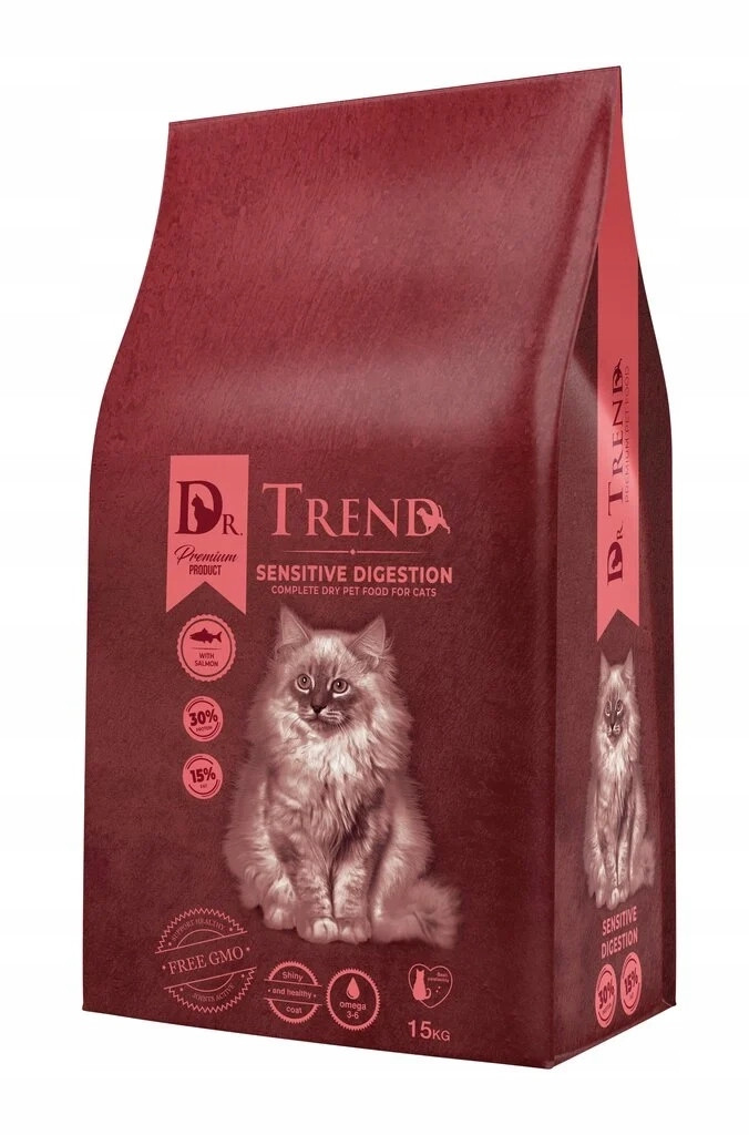 Dr.trend Premium suché krmivo Sensitive digestion s lososem 15 kg