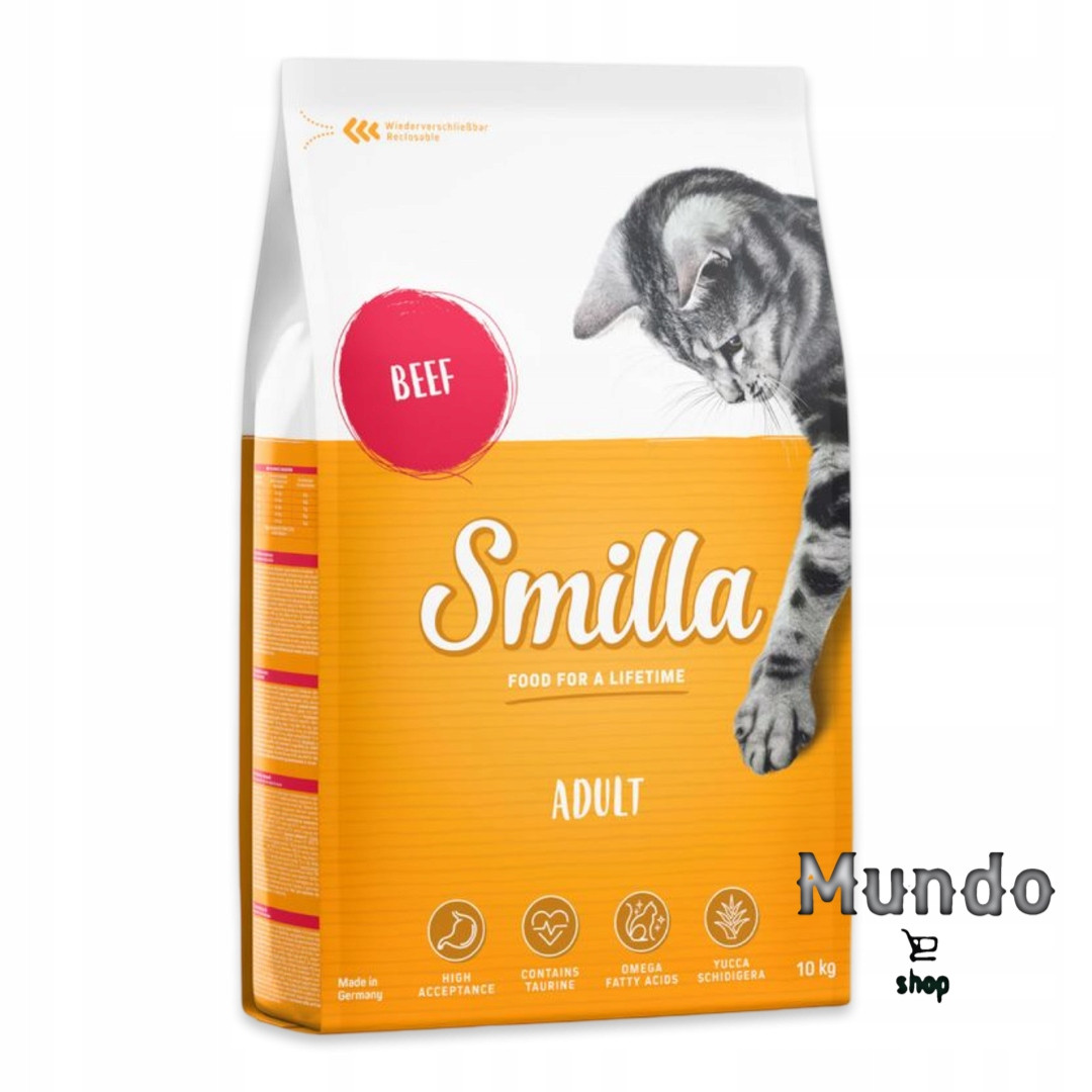 Suché krmivo Smilla pro kočky Příchuť Hovězí maso 10 kg