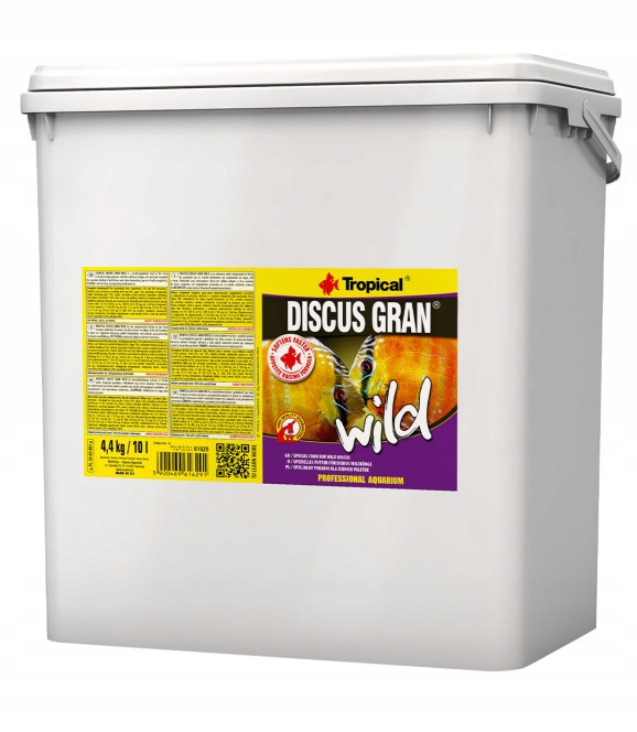 Tropical Discus Gran Wild 10l/4,4kg vybarvující krmivo pro paletky