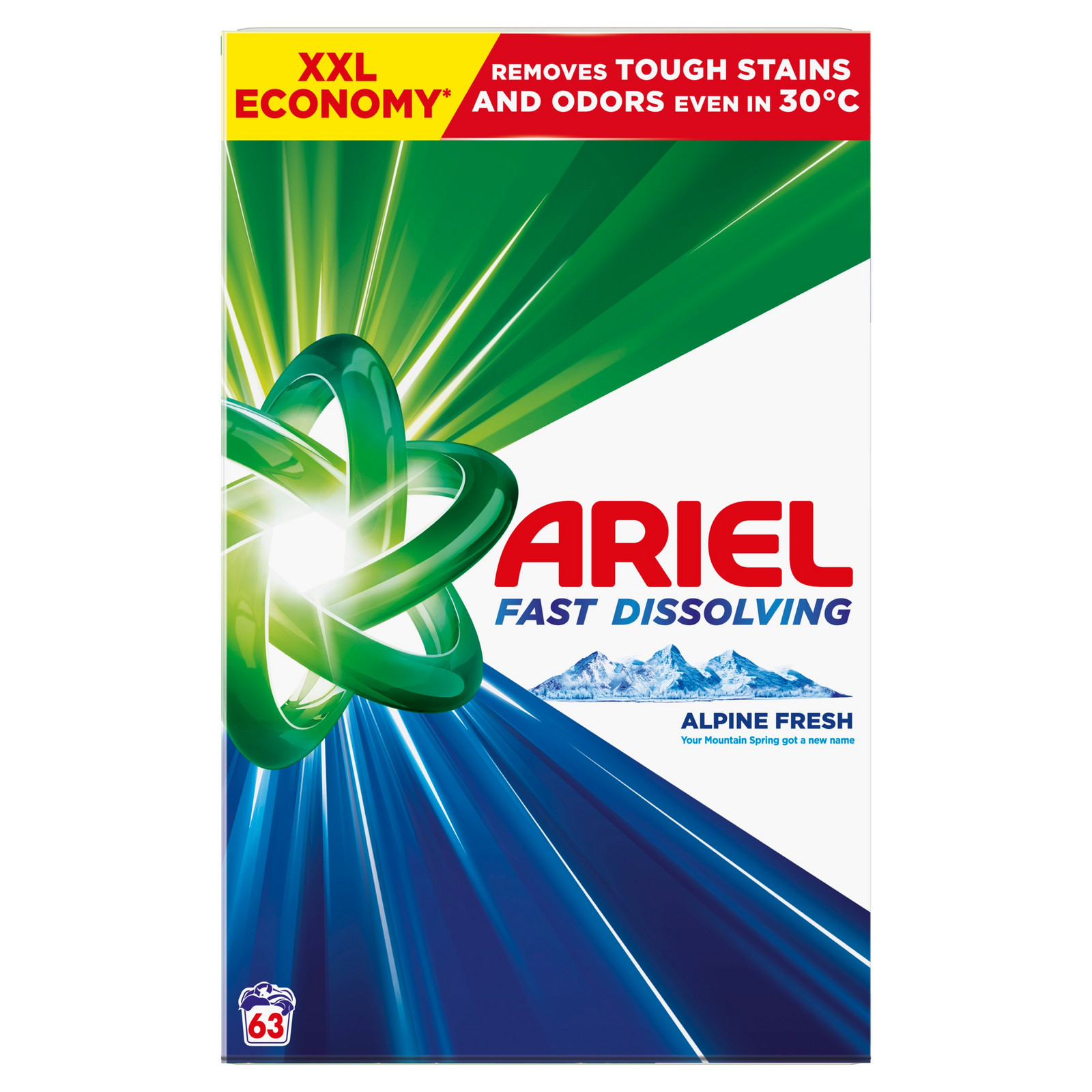 Ariel Alpine Fresh prášek na praní box 3.465kg