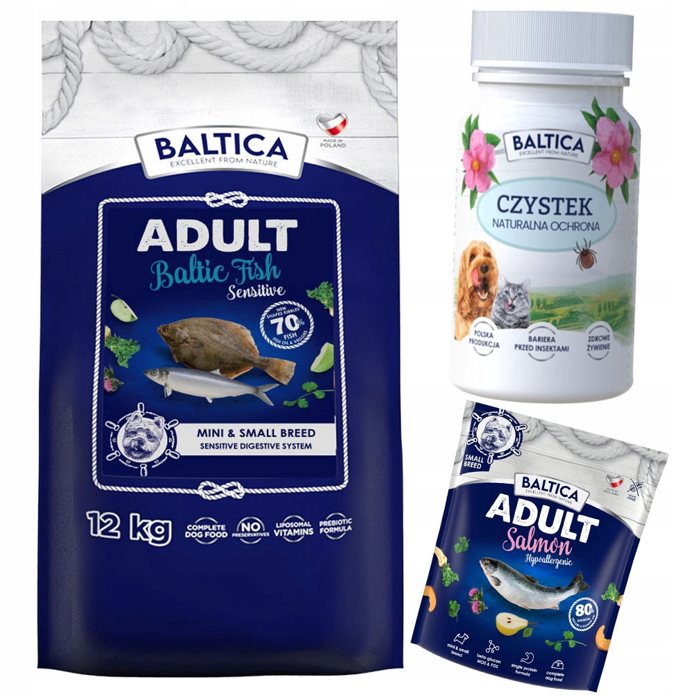 Baltica Baltic Fish Sensitive Small 12KG Pro Malá Plemena S Pobaltskými Rybami