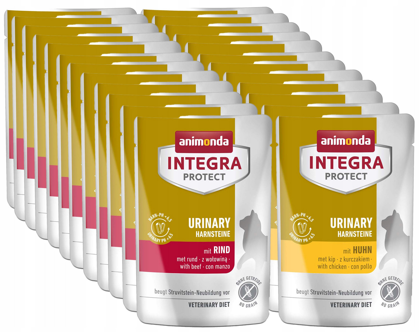 Animonda Integra Urinary (Harnsteine) 24x85g MIX 4 příchutí (na kameny)