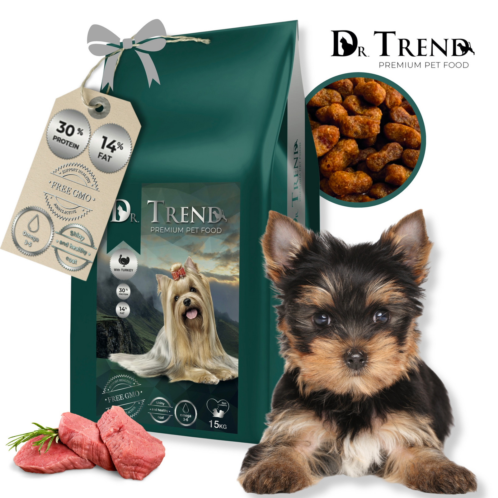 Dr.trend Premium suché krmivo pro štěňata 15 kg