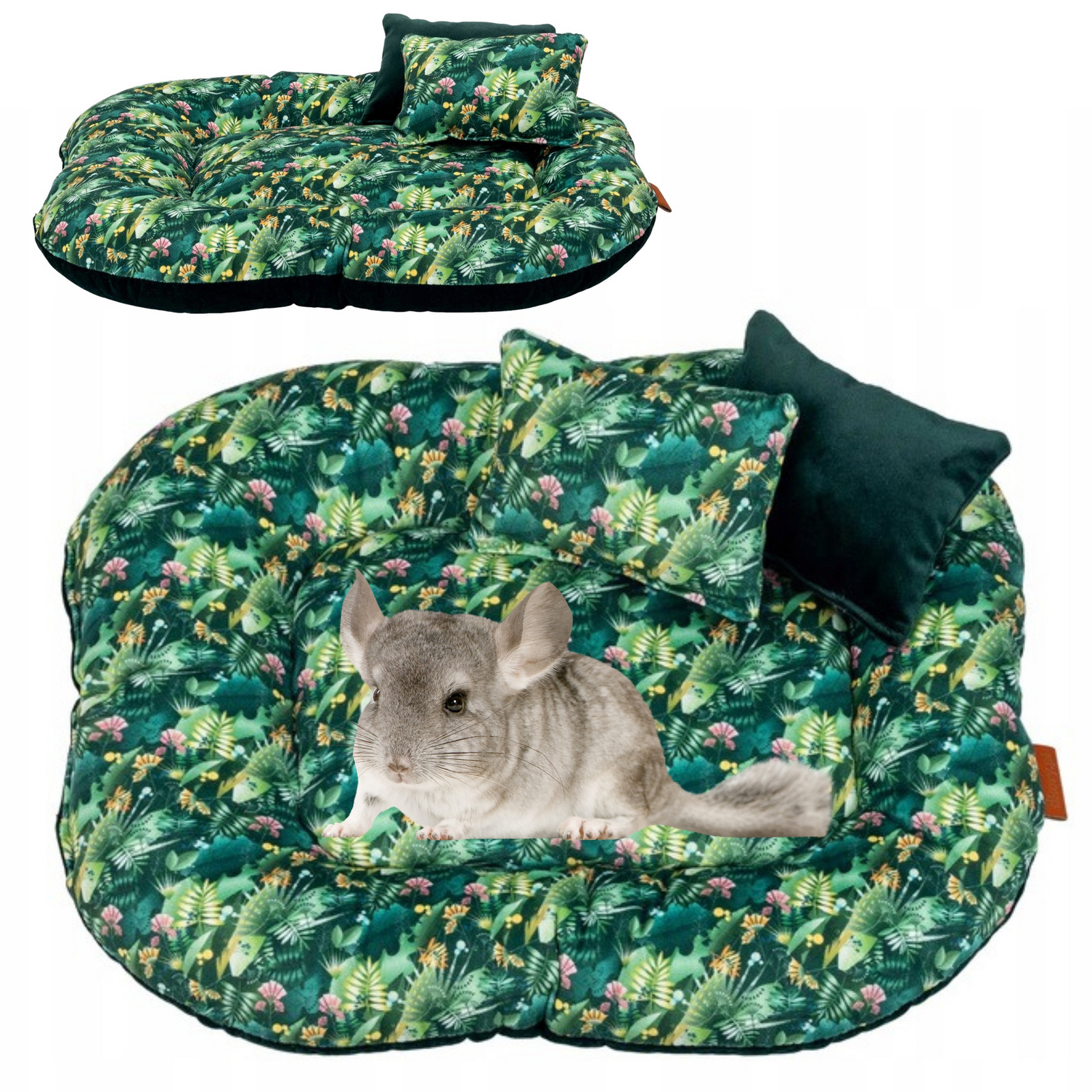 Pelíšek Potah Domeček Pro Prasátko Hlodavce králíka 32x37 cm Zelený