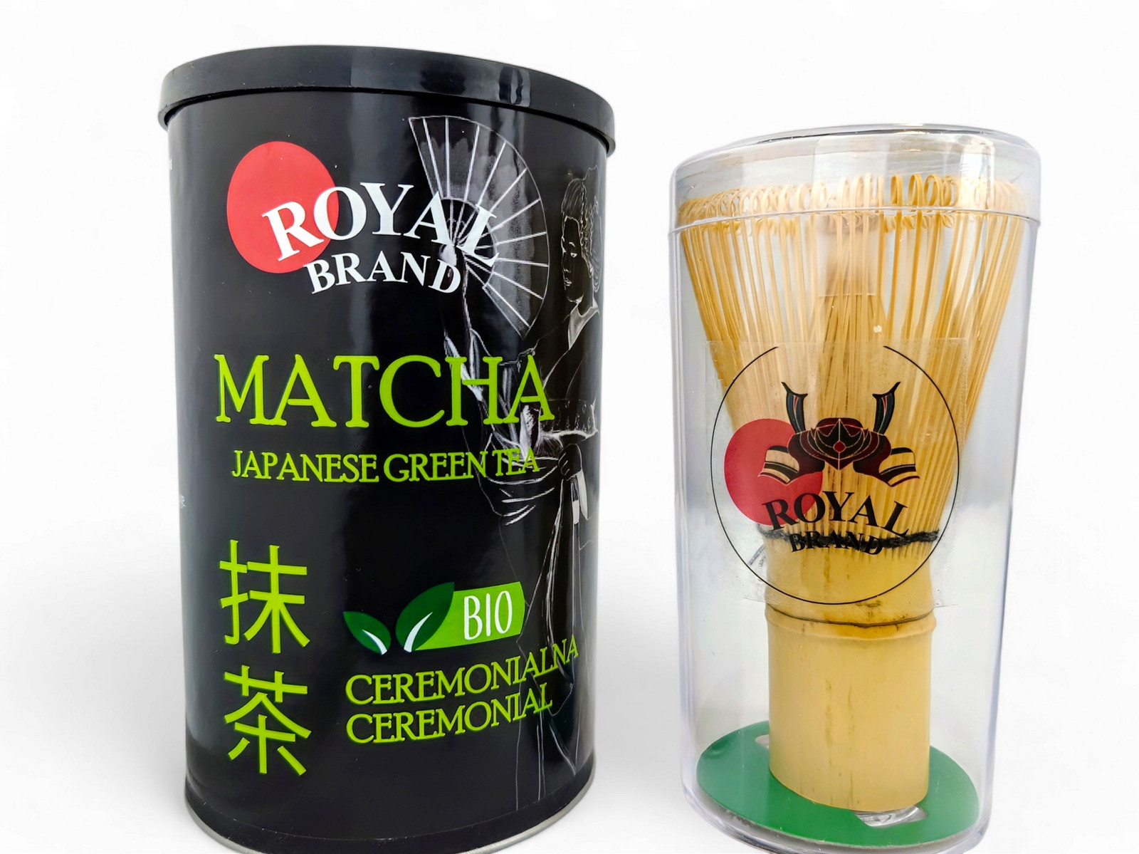 Čajová souprava Matcha Ceremoniální Bio 100g s Metlou Chasen Bambusová