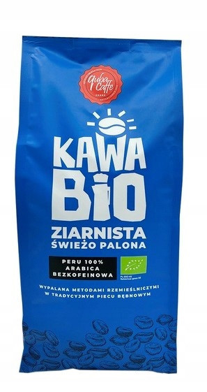 Káva Zrnková Bez Kofeinu Arabica 100 % Peru Bio 1 kg Quba Caffe