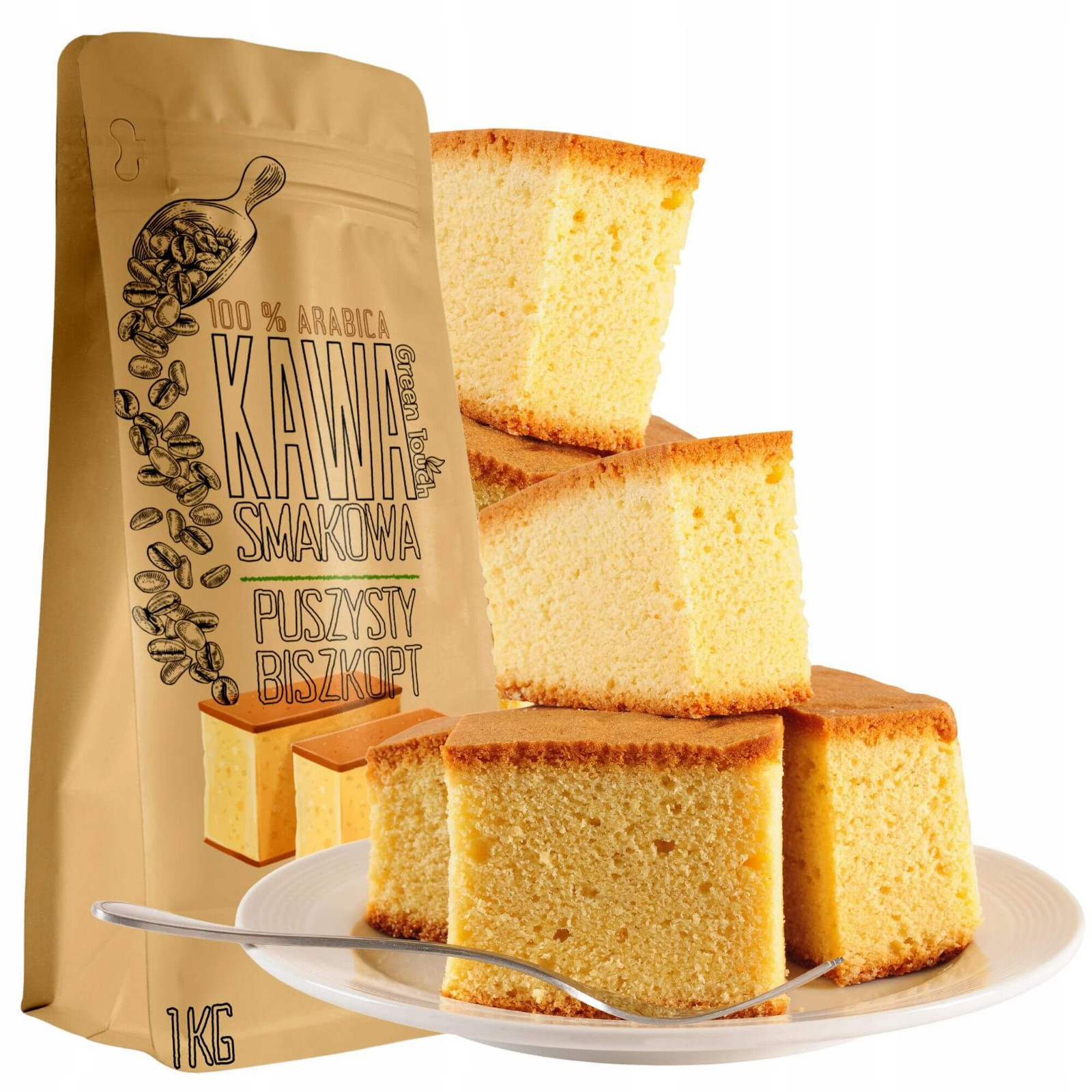 Káva Zrnková chuť Nadýchaný Piškot 1 kg s piškotovou příchutí