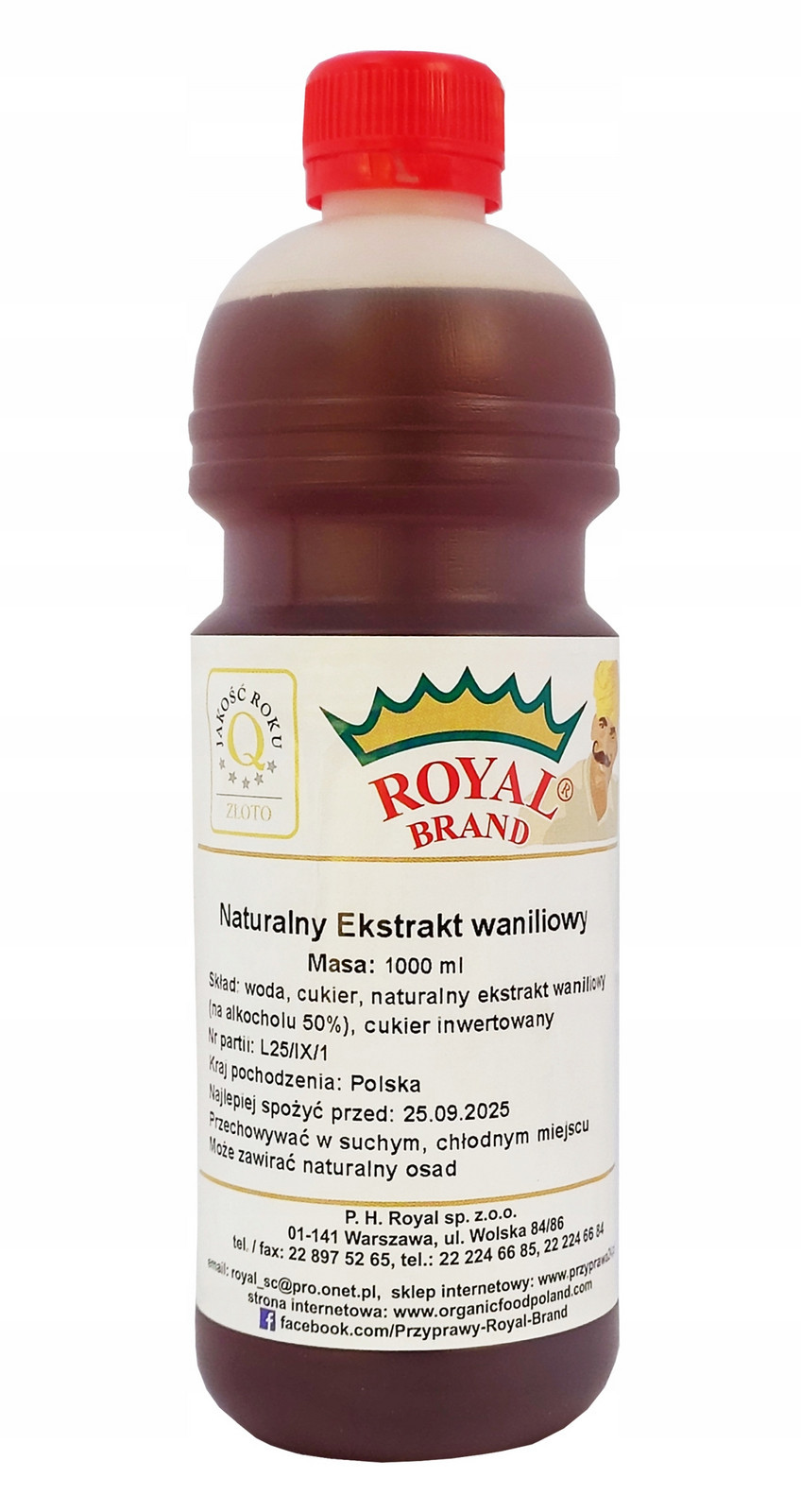 Vanilkový extrakt Přírodní Vanilka 1000 ml