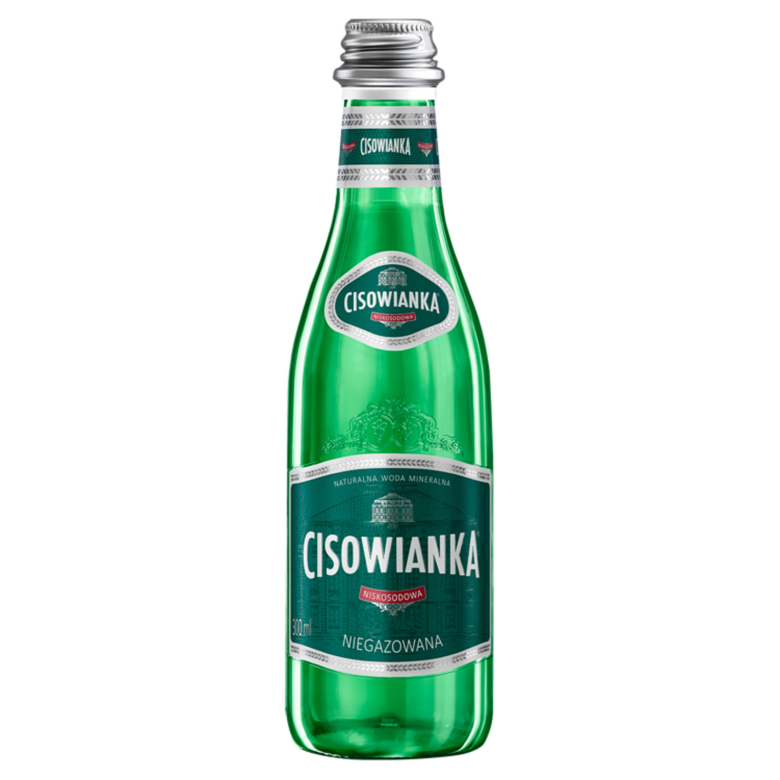 Cisowianka Přírodní minerální voda neplyn Sklo nízkosodná 300 ml x24