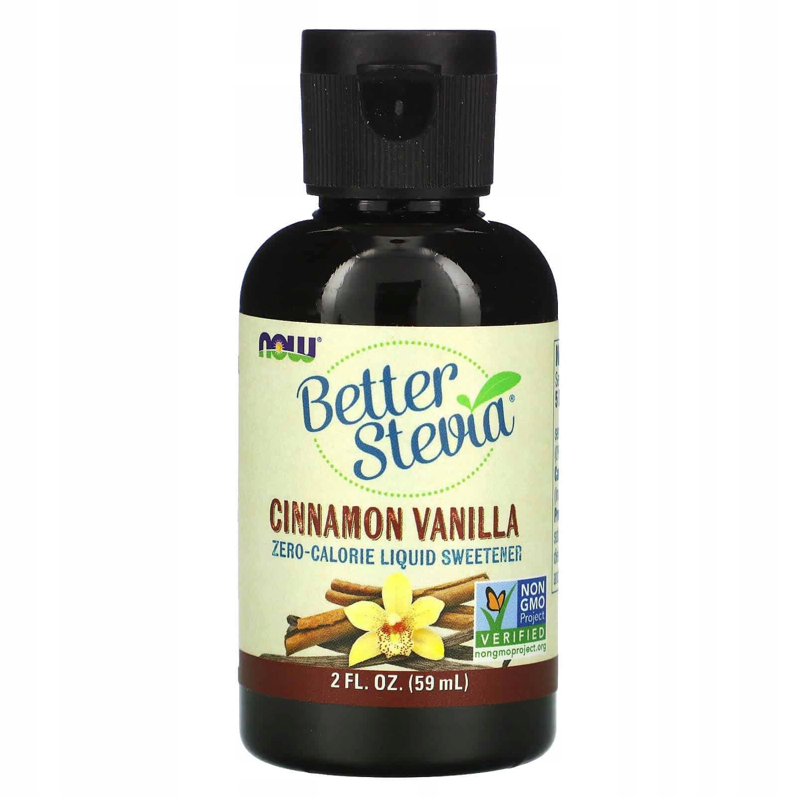 Now Foods BetterStevia Liquid Cinnamon Vanilla (Skořice a Vanilka Sladidlo