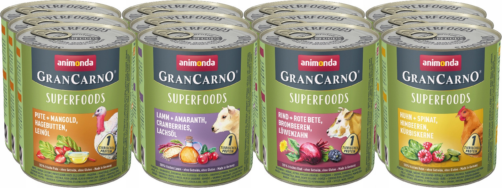 Animonda GranCarno Superfoods MIX Set 800g x12