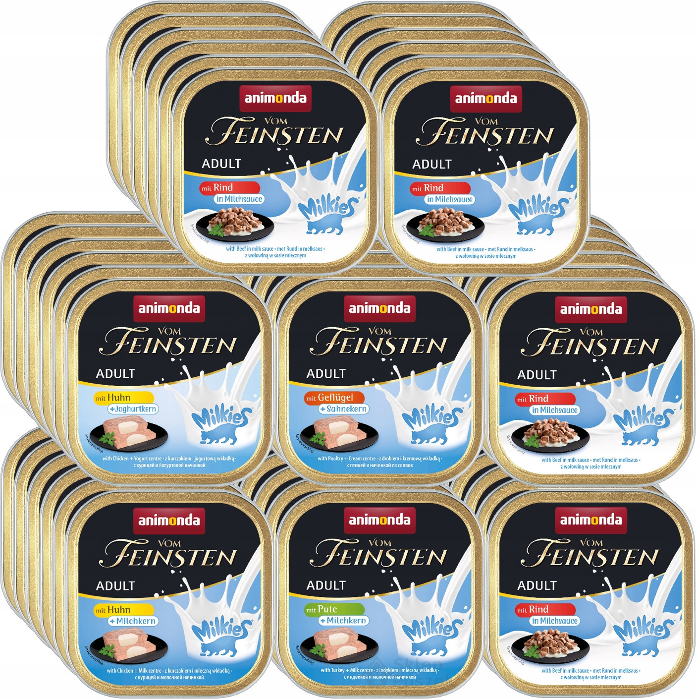 Animonda Kočka vom Feinsten Milkies Set 48x100g MIX Všech příchutí