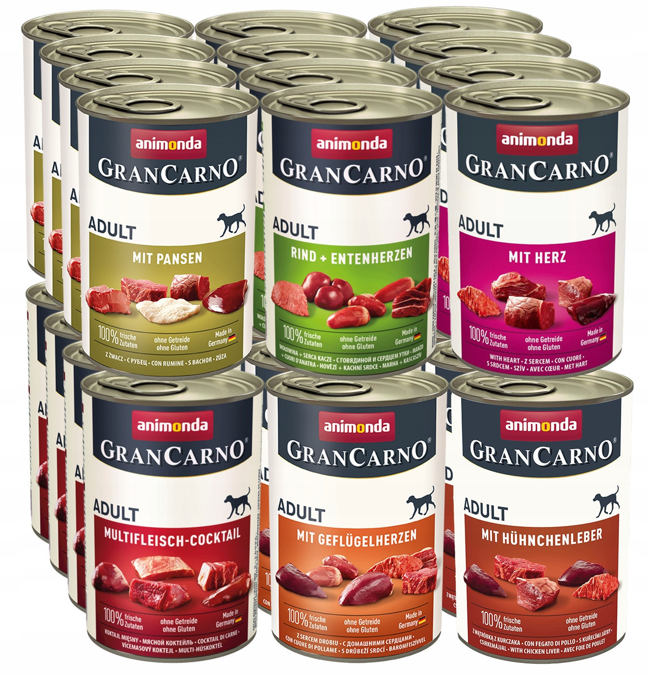 Animonda Pes GranCarno Adult Set MIX 6 příchutí s Droby 24x400g