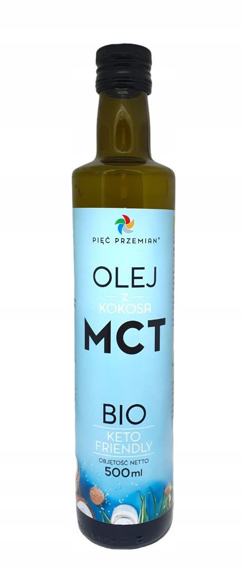 Pięć przemian kokosový olej mct keto bezlepkový bio 500 ml