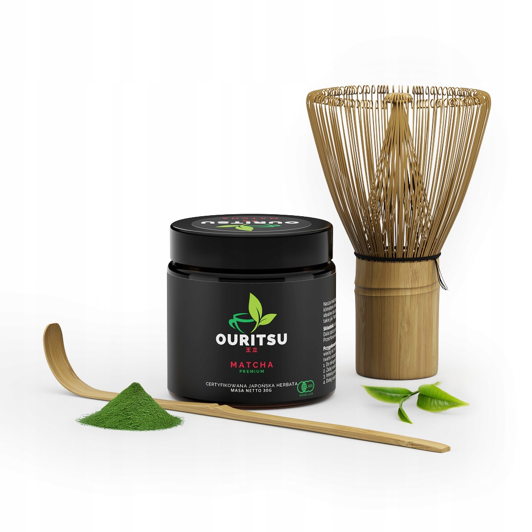 Ouritsu Sada Premium Matcha premium 30 g Chasen Chashaku
