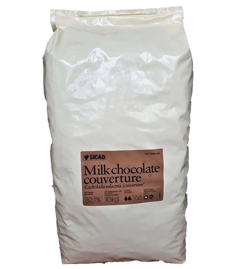 Čokoláda mléčná 32,1% 10kg Sicao Callebaut kalety na výrobu