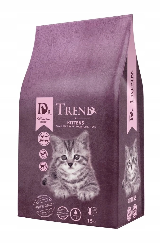 Dr. Trend Premium suché krmivo pro koťata 15 kg