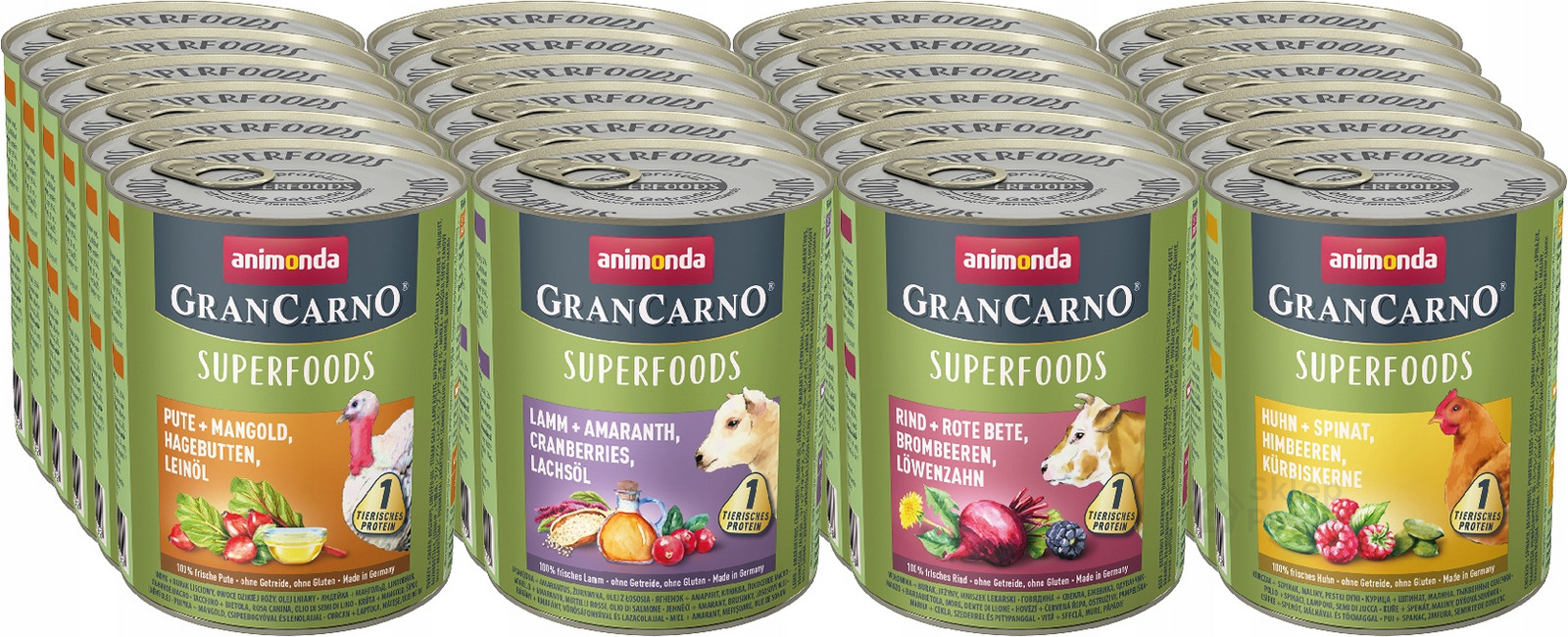 Animonda GranCarno Superfoods MIX Set 800g x24