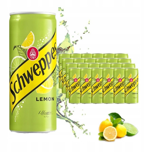 Schweppes Lemon Sycený nápoj 330 ml x 24ks