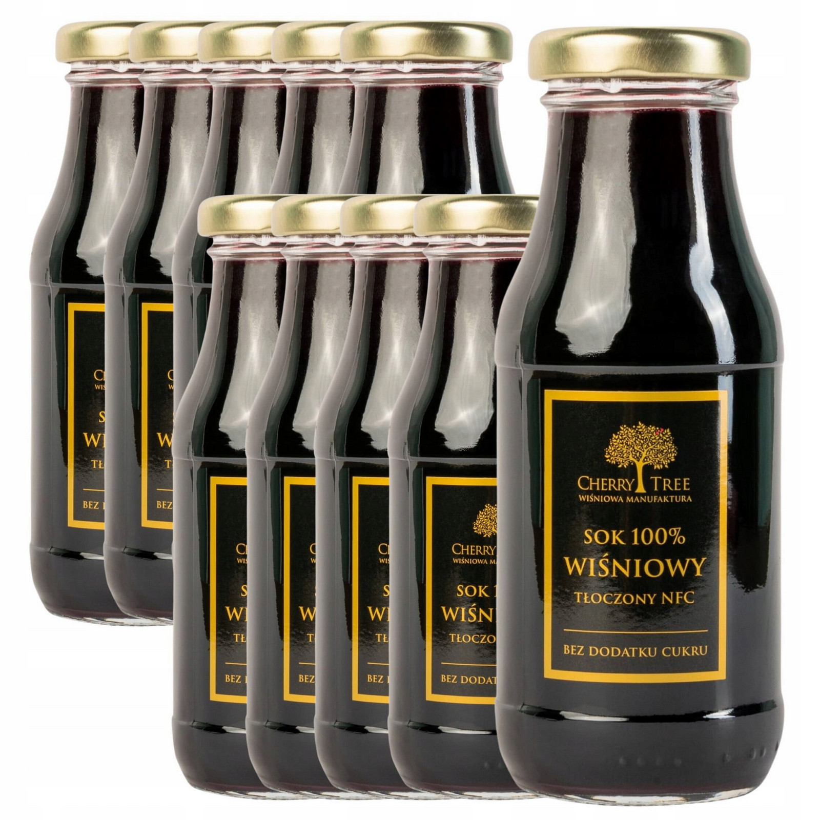 Třešňový džus Nfc 100% z Polska 200 ml x 10 kusů bez cukru Green Touch