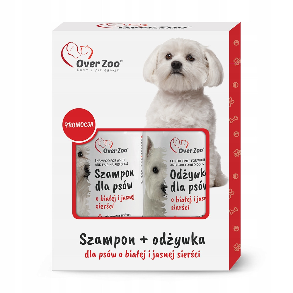 Over Zoo Dvoubalení Bílá Šampon 250 ml Kondicionér 240 ml péče pro muže
