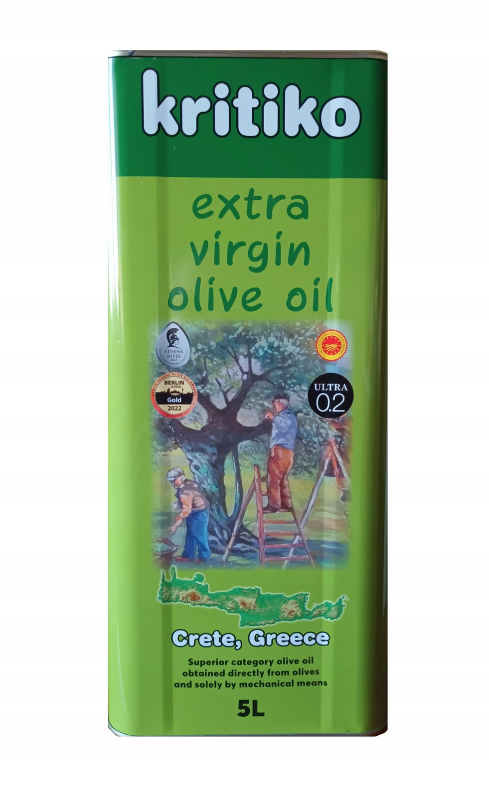 Extra panenský olivový olej Olive Oil of Crete 0.2 Řecký olej 5 litrů