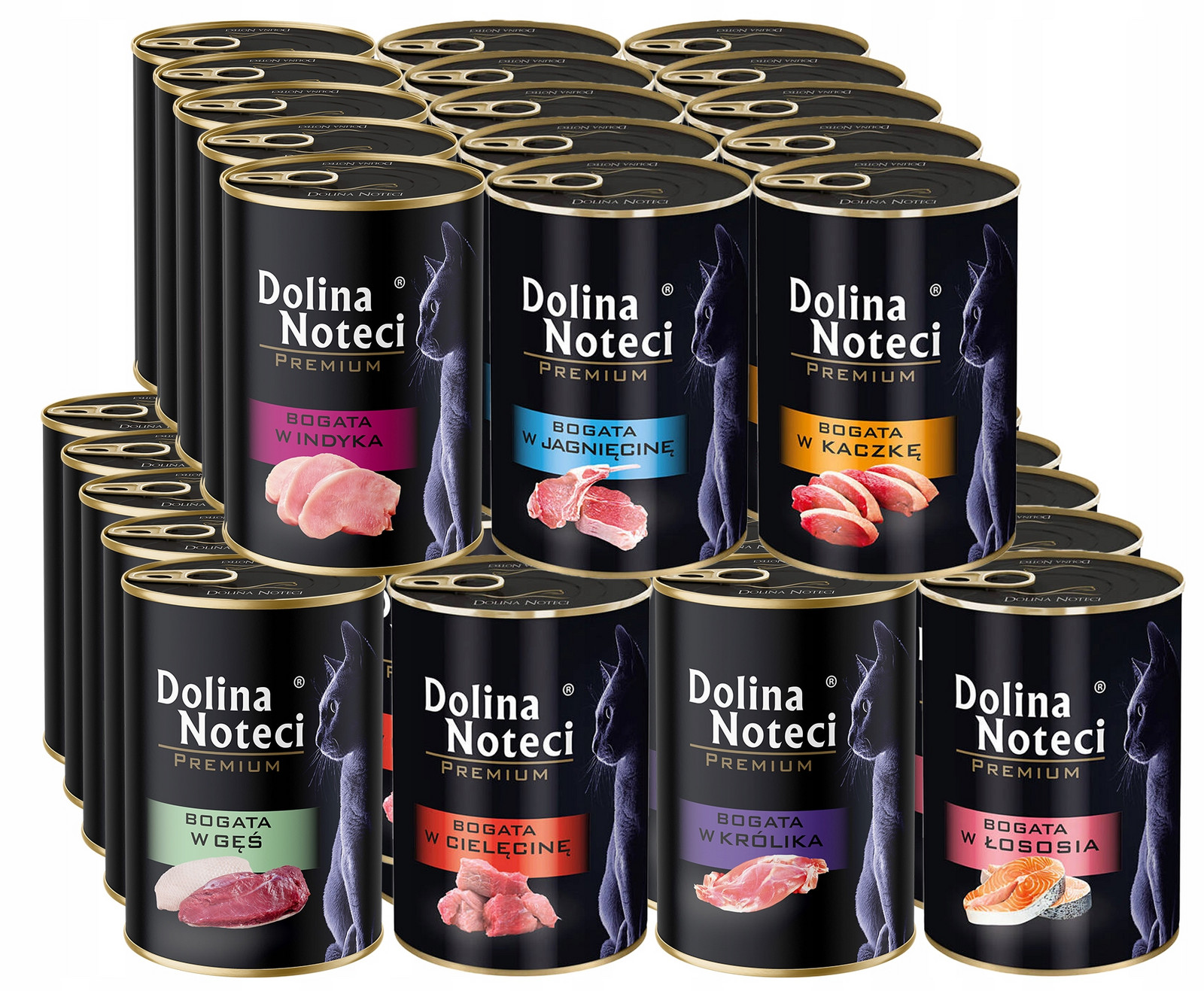 Dolina Noteci Premium Krmivo mokré pro kočky MIX všech příchutí 35x400g
