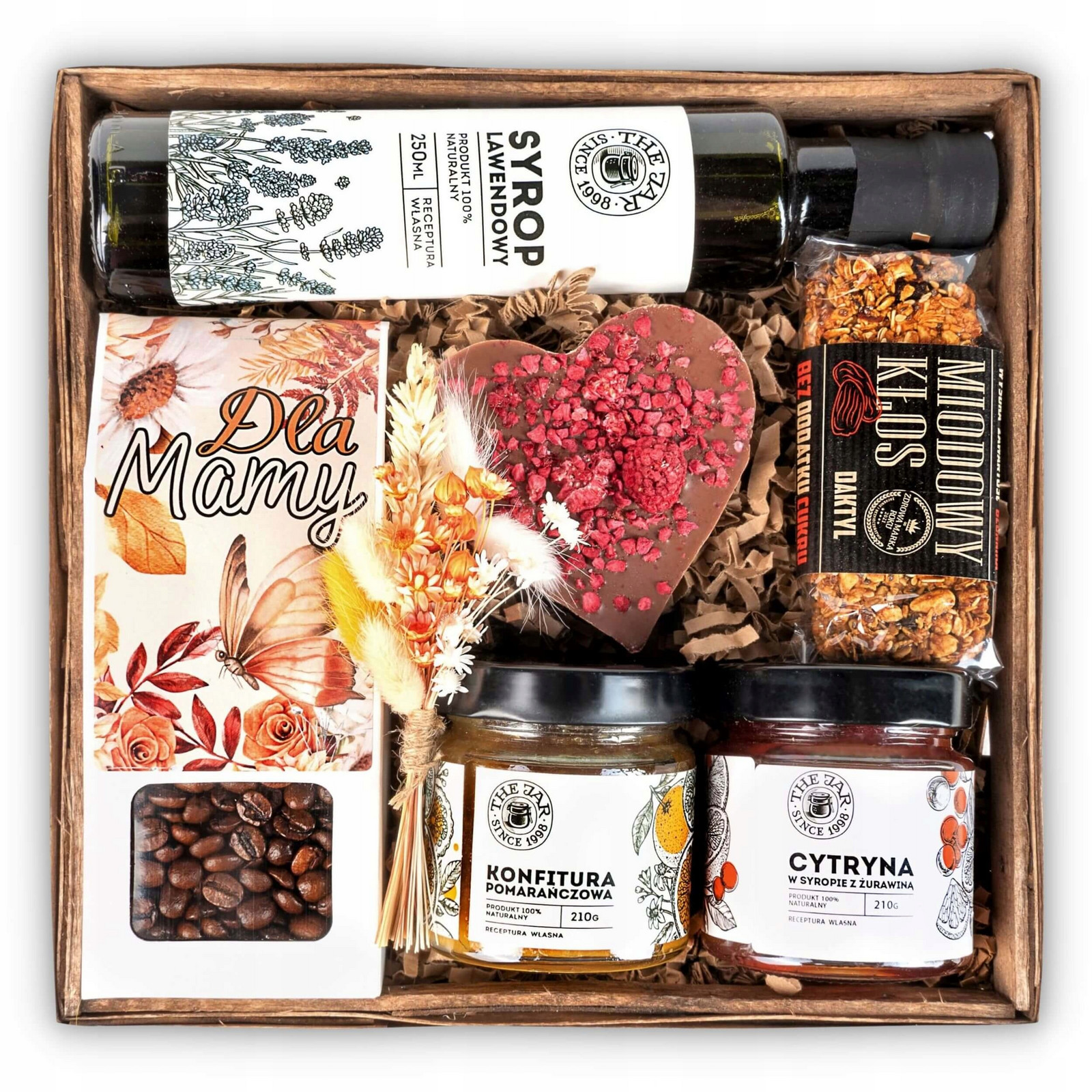 Dárkový koš den matek máme kávu sladkosti