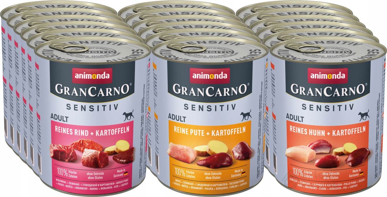 Animonda Sensitiv MIX s bramborami Set 18x800g