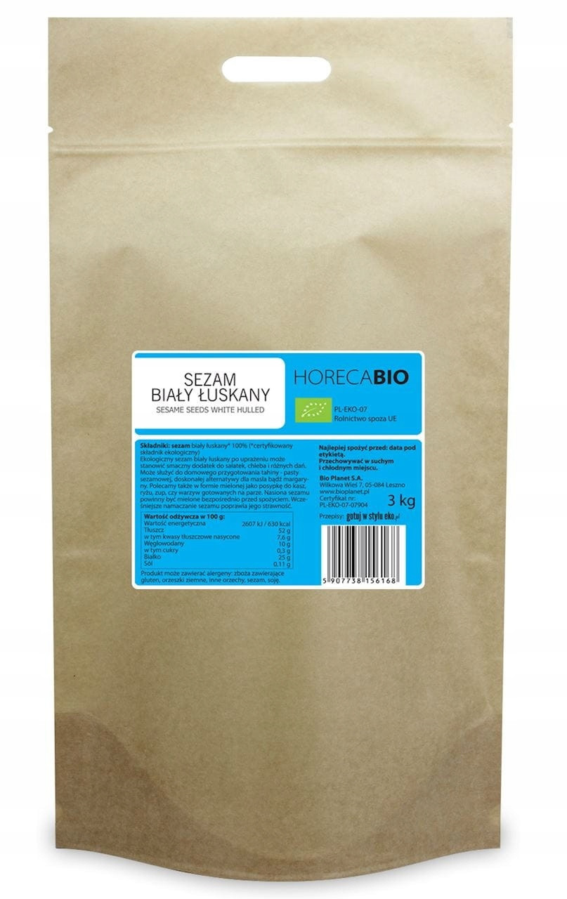 Sezam Bílý Loupaný Bio 3 kg Horeca