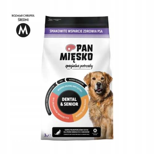 Pan Mięsko Dental & Senior (senior) křupky M 3kg