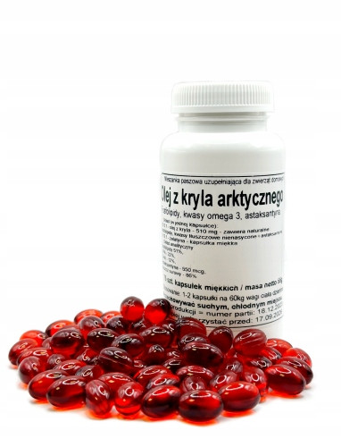 Olej z arktického krillu 510 g astaxanthin omega 3 Podkowa 75 kapslí