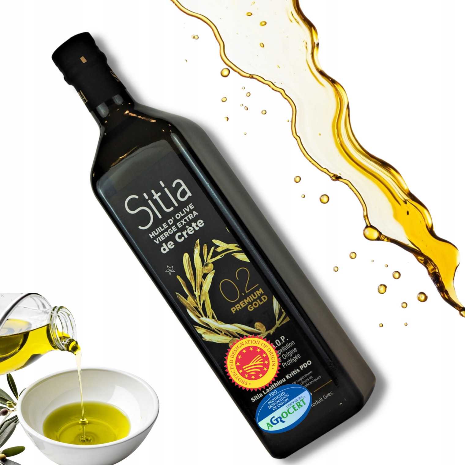 Nejlepší olivový olej Řecká Sitia 0,2% Extra Panna 1L datum až 01/27